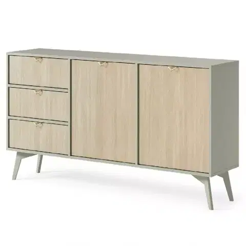 Komody do spálne Komoda Forest KSZ158 eukalyptus/jedľa scandi