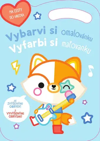Nalepovačky, vystrihovačky, skladačky Vybarvi si omalovánku Lišák/ Vyfarbi si maľovanku Lišiak