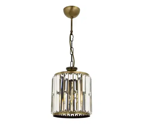 Svietidlá  Luster na reťazi CRYSTALLINE 1xE27/6W/230V bronzový 683AVN1165