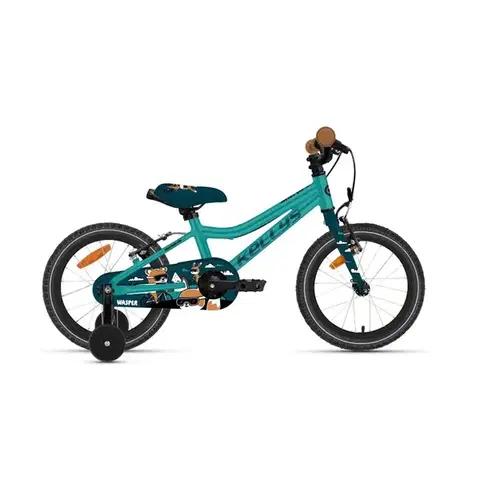 Bicykle Odľahčený detský bicykel KELLYS Wasper Neo 16" 10.0 • 100-110 cm • 8,5 kg Teal Blue - 9" (100-110 cm)