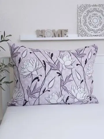 Dekoračné obliečky MKLozkoviny.sk Bavlnená obliečka na vankúš Renforcé 70 x 90 cm - Pivonka-  -