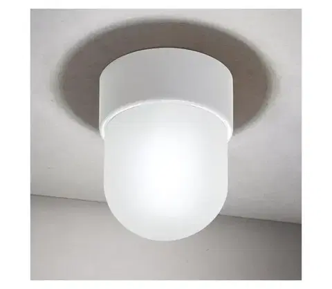 Svietidlá Orion - Stropné svietidlo OSTIA 1xE27/40W/230V pr. 9,8 cm biele DL 7-795/1 weiß/Kera