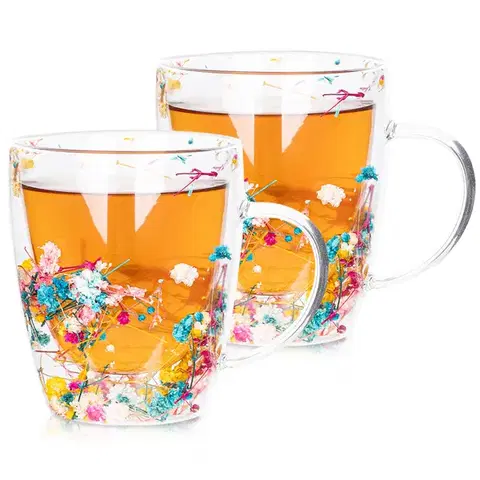 Hrnčeky a šálky 4Home Termo pohár Floral Hot&Cool 300 ml, 2 ks