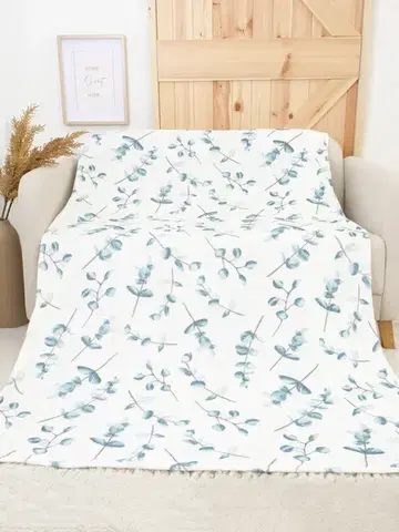 Deky MKLozkoviny.sk Deka mikroplyš Exclusive 150 × 200 cm – Eukalyptus