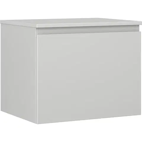 Kúpeľňový nábytok MEXEN/S - Orio kúpeľňová skrinka pod umývadlo 60 cm s doskou, 1 šuplík, sivá mat 91A10-06047-1-BFC62