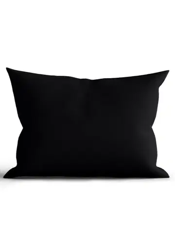 Dekoračné obliečky MKLozkoviny.sk Bavlnená obliečka na vankúš Renforcé 40 × 60 cm - Jasmine čierna-  -