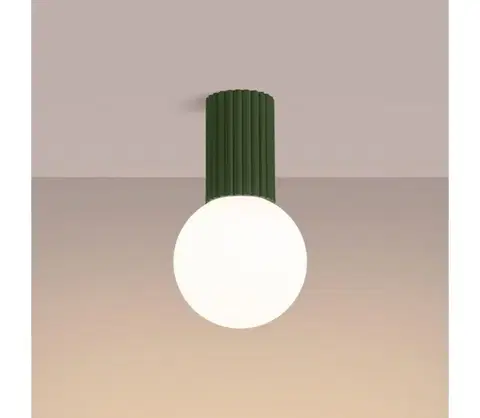 Svietidlá  SL.1723 - Kúpeľňové stropné svietidlo HALO 1xG9/8W/230V IP44 zelená SL.1723