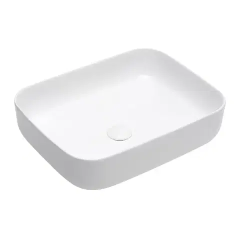 Umývadlá Umývadlo na dosku SAT Infinitio 50x39 cm mat bez otvoru pre batériu SATINF5039M SATINF5039M