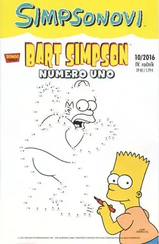 Komiksy Simpsonovi - Bart Simpson 10/2016 - Numero uno - Matt Groening