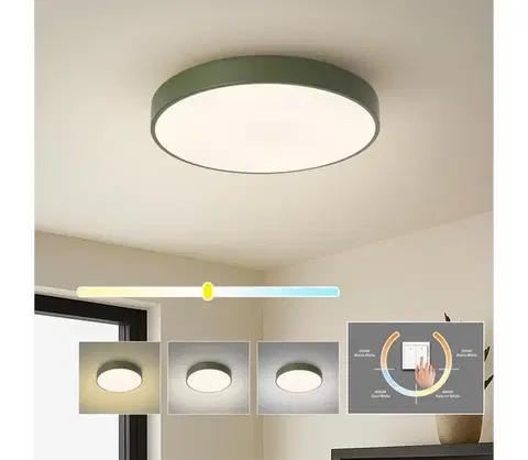 Svietidlá BRILAGI - LED stropné svietidlo POOL LED/48W/230V 3000/4000/6000K 40 cm zelené BRI686
