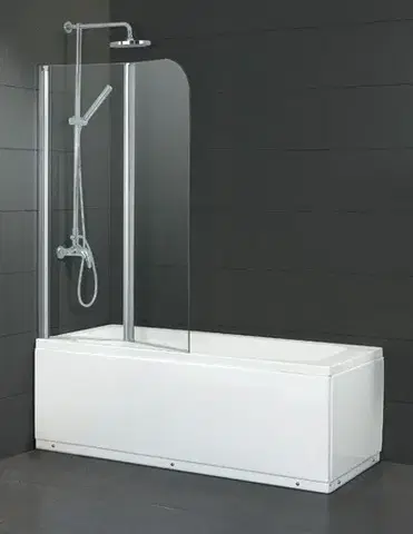 Sprchové dvere OLSEN SPA - Vaňová zástena ALVOR - Farba rámu zásteny - Hliník chróm, Rozmer A - 120 cm, Smer zatváranie - Univerzálny Ľavé / Pravé, Výplň - Číre bezpečnostné sklo - 5 mm BCALVO12CC