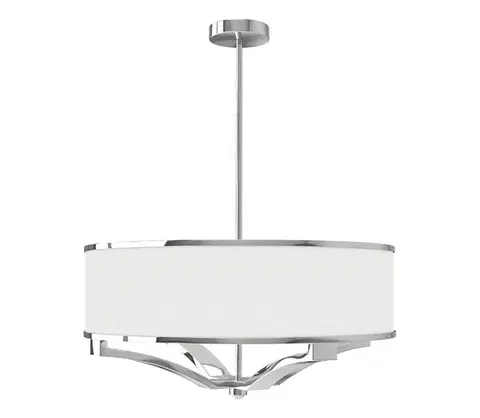Svietidlá Open Design OR84801 - Luster na tyči GERDO 4xE27/12W/230V lesklý chróm/biela OR84801