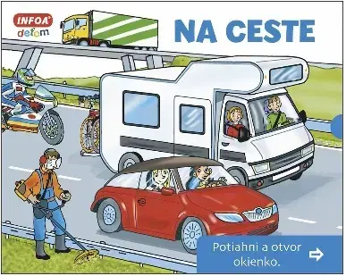 Leporelá, krabičky, puzzle knihy Otvor okienko - Na ceste