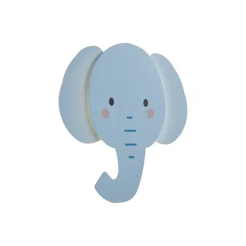 Nástenné osvetlenie Detská nástenná lampa modrá vrátane LED s 3-stupňovým stmievaním - Ellie the Elephant