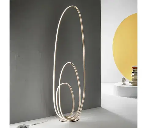Lampy Ondaluce - LED Stmievateľná stojacia lampa GOLDEN LED/45W/230V 160 cm zlatá PT.GOLDEN/ORO