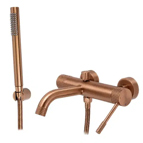 Kúpeľňové batérie REA - Vaňová nástenná batéria Venti Brush Copper REA-B9797