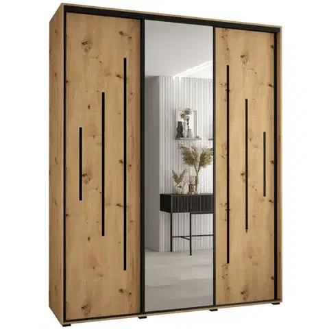 Šatníkové skrine Skriňa 45 Canaris 13 200 artisan/čierna