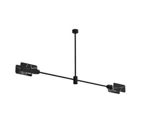 Svietidlá  Luster na tyči ASTRA 2xE27/60W/230V čierna MLP8678
