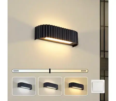 Svietidlá BRILAGI - LED nástenné svietidlo FALCON MODERN LED/10W/230V 30 cm 3000/4500/6000K čierna BRI960