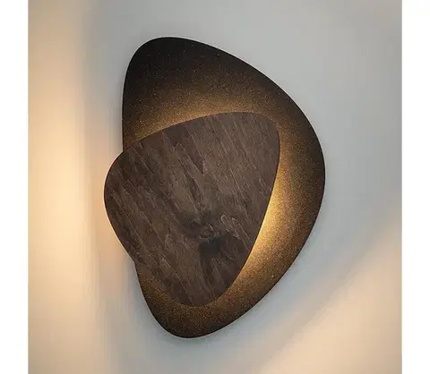 Svietidlá  LED Nástenné svietidlo PEDRA LED/7W/230V čierna/hnedá 40869