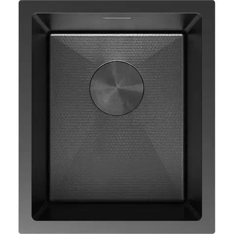 Kuchynské drezy MEXEN MEXEN - Trixo oceľový drez 1-bowl 370 x 440 mm, čierna HC 6412371000-70HC