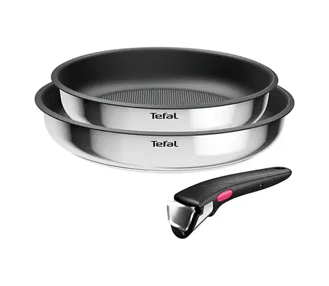 Panvice a hrnce Tefal - 3-dielna nerezová sada riadu INGENIO COOK L8813S75