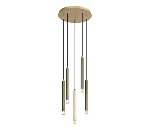 Svietidlá Rabalux 72361 - Luster na lanku RAMIRA 5xG9/5W/230V zlatá 72361
