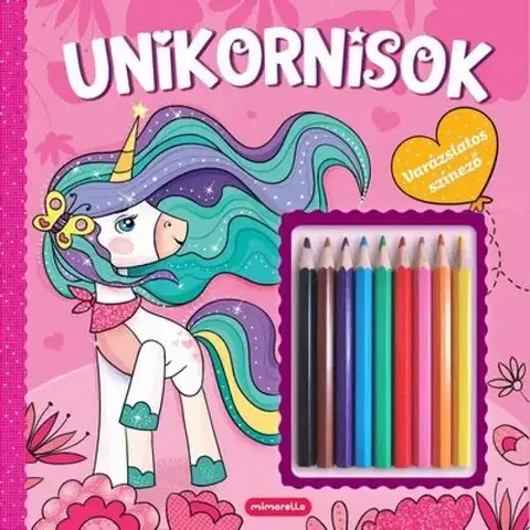 Nalepovačky, vystrihovačky, skladačky Unikornisok - Varázslatos színező