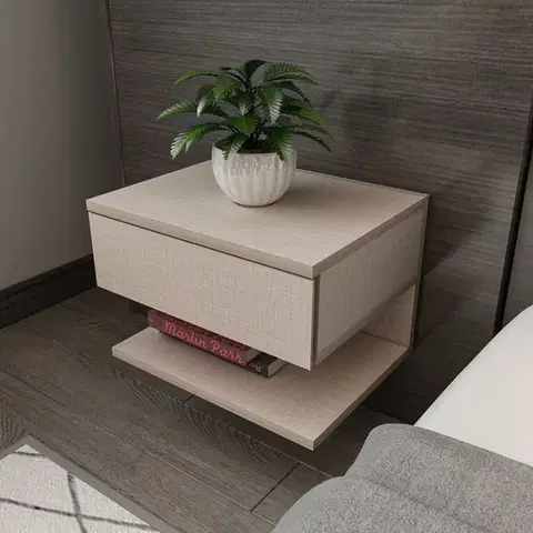 Nočné stolíky Nočný stolík Vivid - Beige