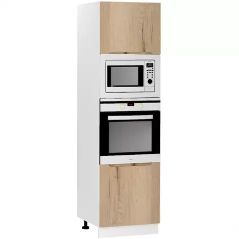 Kuchynské skrinky stojace Kuchynská skrinka Zoya D60pk Mv 2133 Pl Dub Halifax/Biely