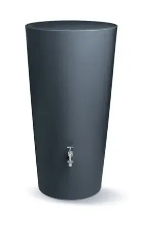 Lieviky Kinekus Sud na dažďovú vodu s vekom, 210l, antracit, plastový