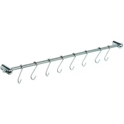 Kuchynské náčinia Kinekus Tyč závesná kuchynská + 8 háčikov, 54 cm KLC