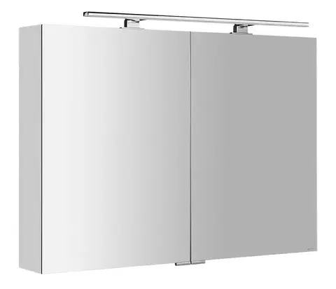 Kúpeľňový nábytok SAPHO - MIRRÓ galérka s LED osvetlením, 100x70x16cm, biela MC100-0030