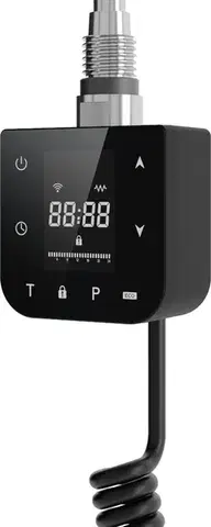 Radiátory do kúpeľne MEXEN - FA-F vykurovacia tyč s Wi-fi, 900 W, čierna W953-0900-70