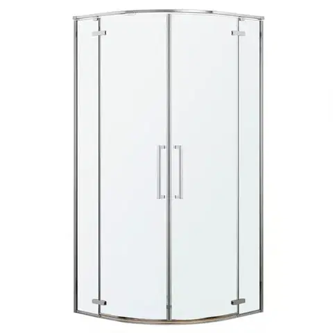 Sprchové kúty 90x90 Sprchový kút štvrťkruhový Delta 90x90x195 chróm