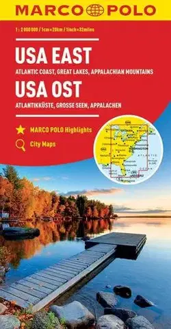 Amerika USA východ 1:2M/mapa (ZoomSystem) MD