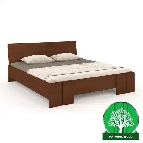 Dvojlôžkové postele Posteľ buková Skandica Vestre maxi 160X200 cm orech
