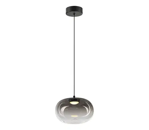 Svietidlá  LED Luster na lanku VASO LED/4W/230V pr. 18 cm čierna/dymová ML1397