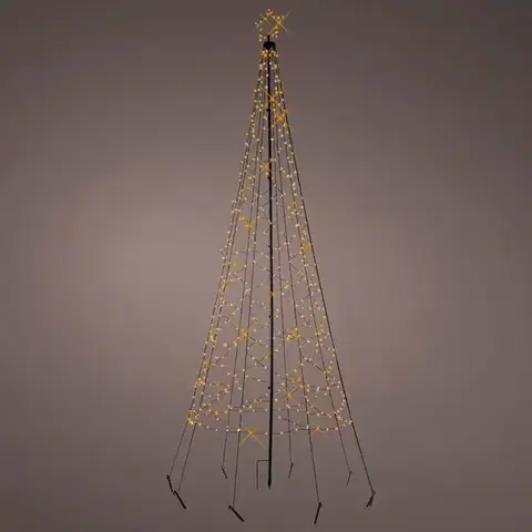 Vybavenie a dekorácie bytu Vianočný stromček LED 320CM 490474 WW ZEW BLACK