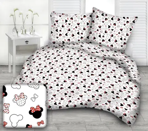 Obliečky Obliečky bavlnené detské Minie TiaHome - Detský set 130x90cm + 65x45cm