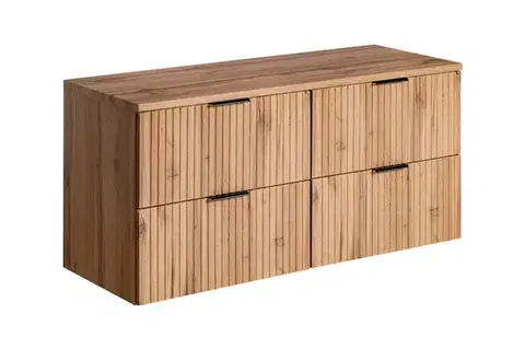 Nábytok ArtCom Kúpeľňová skrinka s doskou ADEL Oak D120/1 | 120 cm