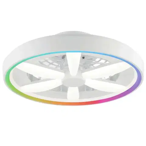 Stropné svietidlá Ventilátor SAVIR WHITE CCT+RGB 66935