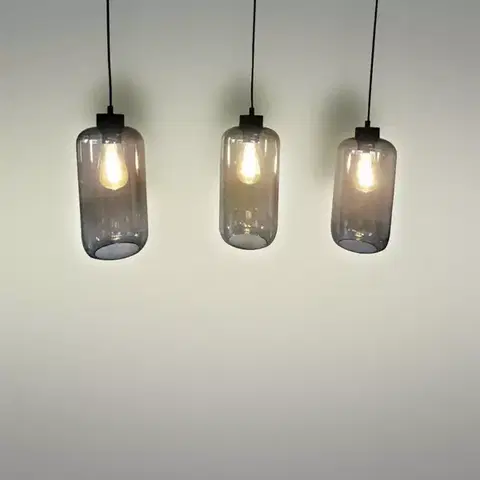Moderné lampy do obývačky Luster Marco 2078 Grafit Lw3