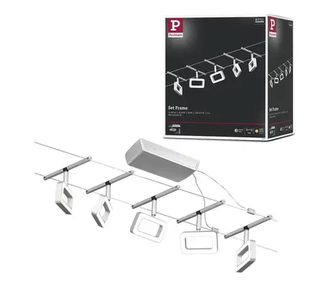 Svietidlá Paulmann 94481 - Sada 5× LED, 4,8 W Kompletný lanový systém 230 V 94481