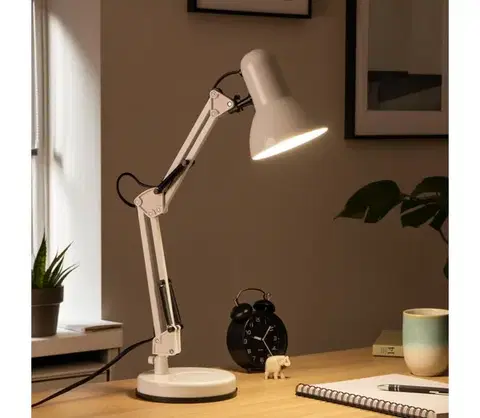 Lampy BRILAGI - Stolná lampa ROMERO 1xE27/60W/230V biela 44211