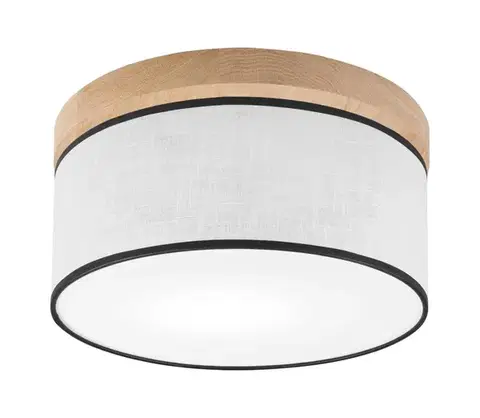 Svietidlá BRILAGI - LED Stropné svietidlo BELLADONNA 1xE27/15W/230V pr. 30 cm biela/dub 8590828609889