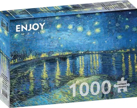 1000 dielikov Enjoy Puzzle Vincent Van Gogh: Starry Night Over Rhone 1000 Enjoy