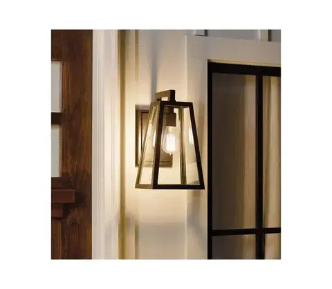 Svietidlá Elstead Kichler KL-DELISON-M-RZ - Vonkajšie nástenné svietidlo DELISON 1xE27/60W/230V IP44 KL-DELISON-M-RZ