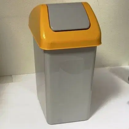 Odpadkové koše Kinekus Kôš na odpad preklápací 25L, plastový, SWING, oranžovo - sivý