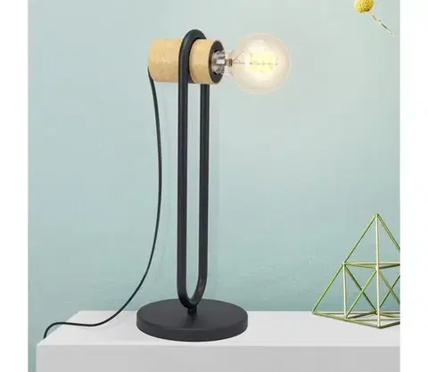 Lampy Eglo 43543 - Stolná lampa CHIEVELEY 1xE27/28W/230V 43543